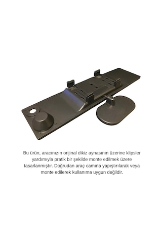 Oto İç Dikiz Aynası Geçmeli Çiftli Model Pusula ve Termometreli Bebek İzleme & Kör Nokta Aynası GLZ00504215