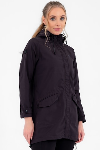 Escetic Koyu Gri Çıkarılabilir Kapüşonlu 2 Cepli Su Ve Rüzgar Geçirmez Kadın Softshell Mont 6331-3509-koyu Gri Koyu Gri