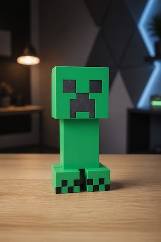 Minecraft Creeper Kulaklık Standı Ve Dekor Figürü 3d Baskı Gaming Masaüstü Aksesuarı