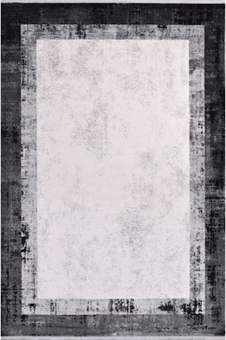 Çam Halı Crea Plus Stone Roxanne 17107 Gri Siyah Modern Desenli Makine Halısı