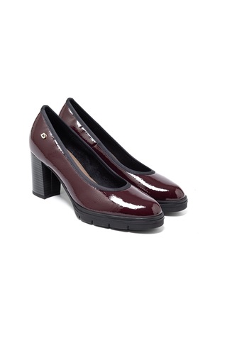 Naplack Nero Topuklu/ Stiletto Kadın 4l5863ds Donna Serena 5863ds Slıde Naplack Bordeaux Naplack Nero