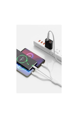 Tesla Model Y 2024-2025 Juniper Type-c Şarj Kablosu 1.2m 60w Süper Fast Pd 3in1 Apple iPhone Samsung Uyumlu Xiaom