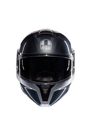 Agv Kask/streetmodular Levıco Grey Sılver Siyah