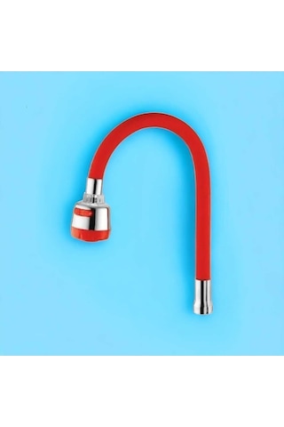 Mintev Mutfak Evye Oynar Başlıklı 2 Fonksiyonlu Esnek Spiralli Renkli Lavabo Musluk Borusu