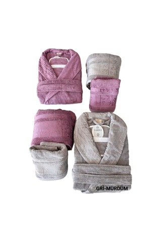 Sarra Bamboo Aile Bornoz Seti L-m Beden Mürdüm - Bej - 936813831 Mürdüm - Bej - 936813831 Mürdüm - Bej