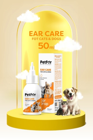 Kedi Ve Köpekler İçin Kulak Bakım Damlası 50 Ml