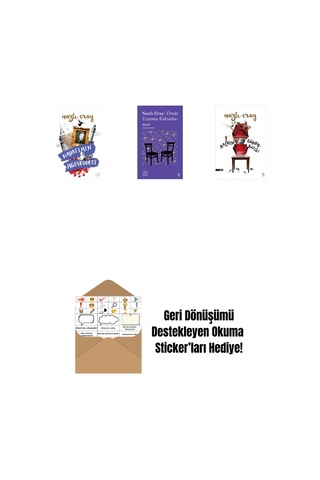 Hayatımın Müsveddesi + Everest Açıkhava 15 - Nazlı Eray: Ömür Uzatma Kahvehanesi Seçme Öyküler + Kalbin Güneybatısı + Okuma Sticker'ları