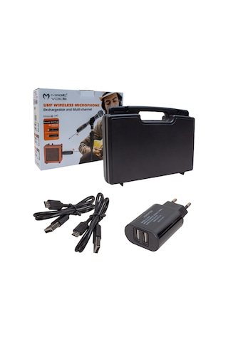 Magıcvoıce Mv-19596 Uhf Enstrüman Tip Kablosuz Mikrofon Üçlü Set Kürsü Yaka Mikrofonu Li Xrl Li Gitar İçin Uygun