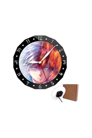 Primepickings Modern Minimalist My Hero Academia Yaratıcı Saat Duvar Saati, Mükemmel Masa Saati Hediye A