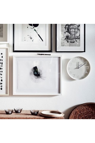 Ikea Tromma Duvar Saati 25 Cm Beyaz