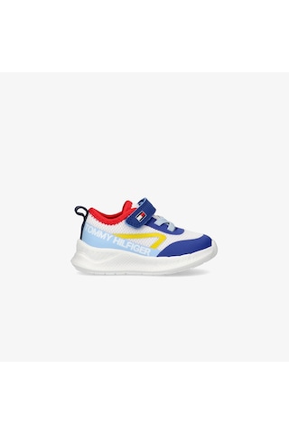 Tommy Hilfiger Lace Up Velcro Çocuk Mavi Spor Ayakkabı T1b9-33868-1756y913 Mavi