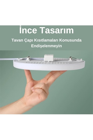 Forlife 18 Watt Delik Çapı Ayarlanabilir Led Panel Armatür Beyaz Işık Beyaz