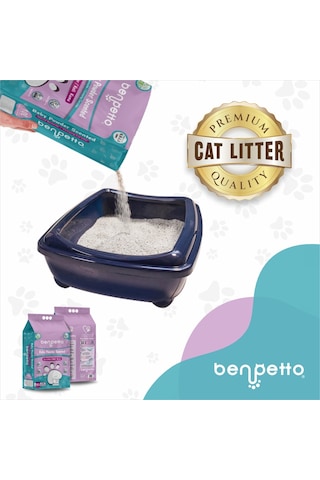Benpetto BB250 Bebek Pudrası Parfümlü Kedi Kumu 2 x 10 L