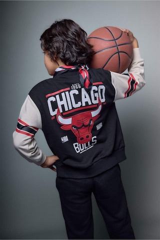 Defacto Nba Chıcago Bulls Bomber Hırka Erkek Çocuk G7617a826spbk81 Siyah-bk81
