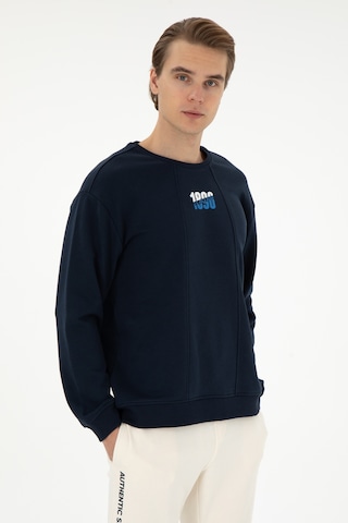 U.S. Polo Assn. Erkek Comfort Fit Bisiklet Yaka Lacivert Sweatshirt 50293430-VR033