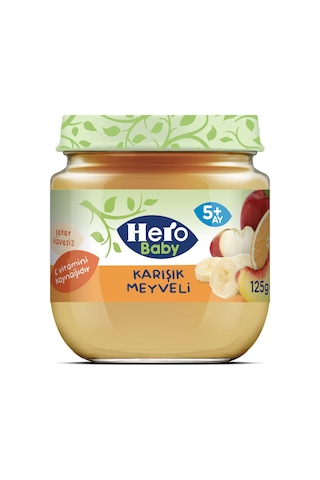 Hero Baby Karışık Meyveli 5+ Ay Kavanoz Maması 125 G