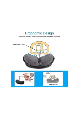 Hafızalı Köpük Bilek Desteği Ve Klavye Bilek Desteği Bulunan Mousepad Yg Db