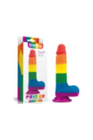 Lilitu Shop Lovetoy 19.5 CM Belden Bağlamalı Renkli Realistik Vantuzlu Dildo Penis