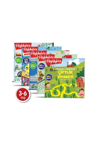 Highlights Sticker Eğlenceli Etkinlikler Hikayeli Bulmaca 5li Set