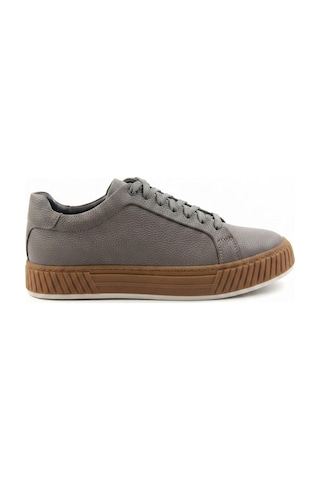 Bambi Gri Nubuk Hakiki Deri Erkek Sneaker E01774007001