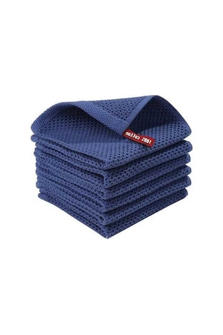 Besthome1 Vakum Seti Petek Waffle Mutfak Temizlik Saf Pamuklu Bulaşık Yıkama Havlusu, Temizlik Bezi, Kare Havlu, Silme Bezi, Ko