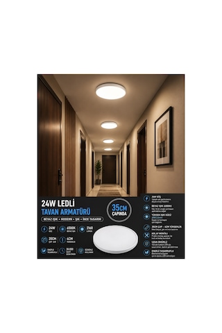 20 Adet---35cm ,modern Tavana Sıfır Panel Led Avize Tavan Armatürü 24w Beyaz Işık İnce Dekoratif Led Tavan Lambası,kolay Montaj Sıva Üstü Tavan Lambası Tak Çalıştır ,tavan Glop, Lamba