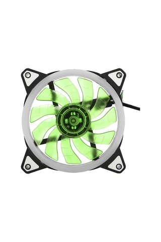 Kangvka 120mm 12v Dc Çift Açıklı Bilgisayar Kasası Fanı - Ultra Sessiz Hidrolik Yataklı, 4pin+3pin Arayüzlü Yeşil