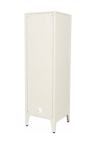 Alfafonet Ziglat Serisi Kilitli Metal Home Office Dolabı %70 Perfore Kapaklı Mat Beyaz Ral 9003 450x1500x450 Mm