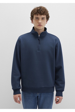 Mavi - Yarı Fermuarlı Lacivert Basic Sweatshirt 0s10278-70490 Lacivert