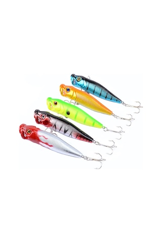 Lemestar Suya Vurucu Dalga Sürükleyici 9.5cm Plastik Yabancı Yem, 5 Renk Seçeneği, Su Üstü Av Aleti, Dayanıklı Malzeme İle Üretildi