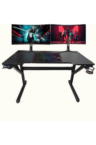 Led'li 145x65x76 Rgb'li Kumandalı Oyuncu Masası