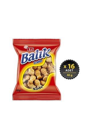 Eti Balık Kraker 16 x 40 G