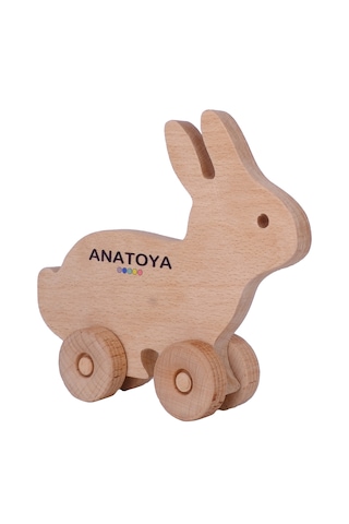 Ahşap İki Boyutlu Oyuncak Tavşan - Anatoya