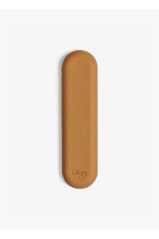 Citron Silikon Kılıflı Paslanmaz Çelik 3'lü Çatal Bıçak Kaşık Takımı - Caramel 1060643