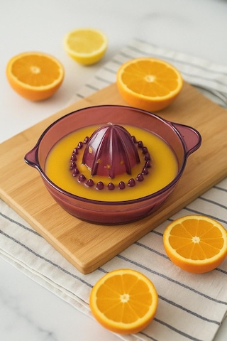 Akrilik Mürdüm Narenciye Limon & Portakal Sıkacağı Pratik Portakal Sıkacağı Çok Renkli