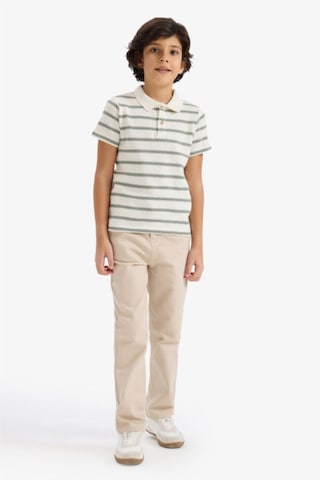Defacto Erkek Çocuk Regular Fit Polo Yaka Çizgili Kısa Kollu Polo Tişört G6731a826smer105 Ekru-er105