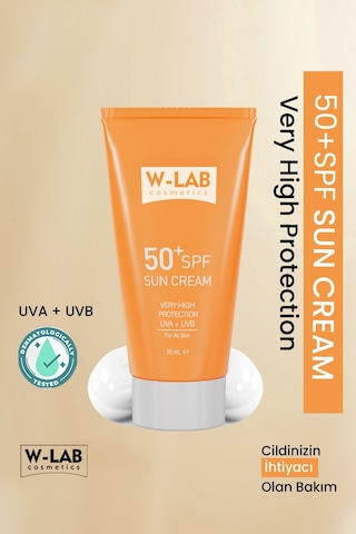 W-Lab Cosmetics Sun Cream Güneş Kremi Spf 50+ 50 ML