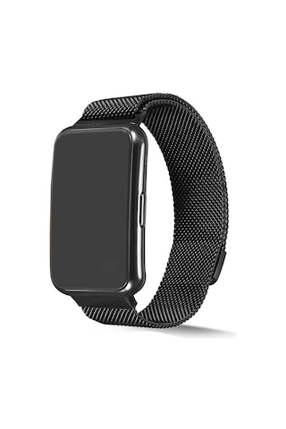 Huawei Watch Fit Uyumlu Krd-01 Metal Zore Kordon-siyah