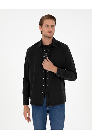 Pierre Cardin Erkek Siyah Gömlek Jean 50292591-vr046 Siyah