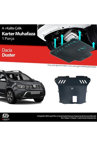 S-dizayn Dacia Duster Çelik Karter Muhafaza 2018-2023 A+ Kalite