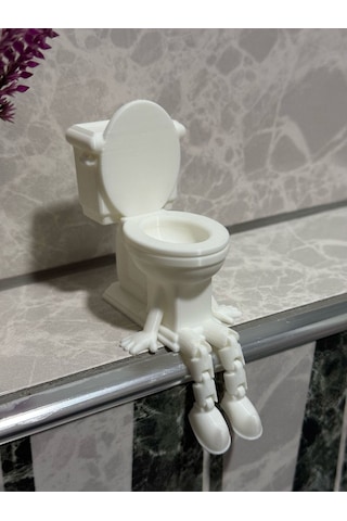 3dprototürk Klozet Eğlenceli Banyo Dekoratif Figür Seti