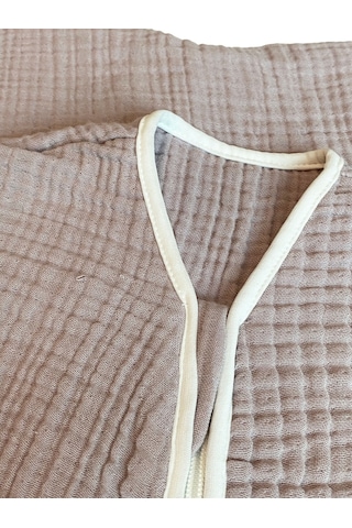 Yorni Lila Yazlık Ve Mevsimlik 4 Kat Müslin Torba Uyku Tulumu Lila