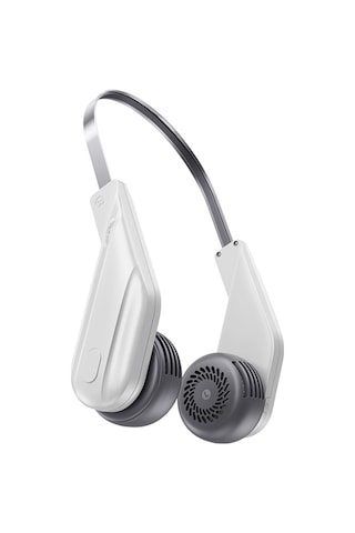 Kangvka Beyaz Boylu Boyun Bağlı Fan - 5 Hızlı, 360 Rota, Halka Soğutma, Brushless Motor