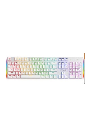 North Shield White Red Switch Türkçe Q Rgb Beyaz Mekanik Gaming Klavye Diğer