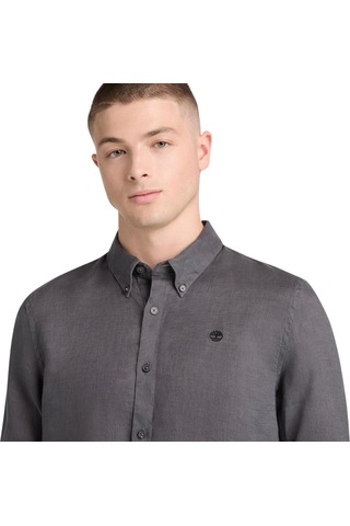 B0a2dc3w081-r Timberland Mıll Brook Linen Shirt Erkek Gömlek Gri B0a2dc3w081-r