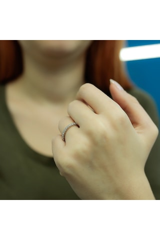 Lova 0,44 Karat Pırlanta Yarımtur Yüzük - 1030143