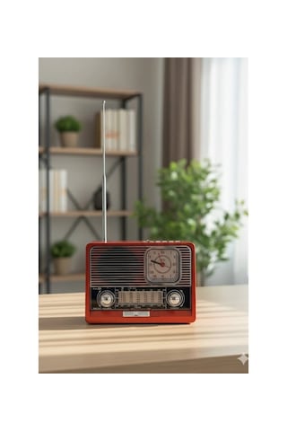 Kbroad Ktf-1647 Nostaljik Radyo Fm/am/sw 8 Band Usb Tf Kartlı Şarjlı Retro Radyo