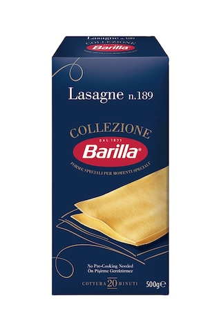 Barilla Lazanya Lasagne N.189 Sade Makarna 4 x 500 G
