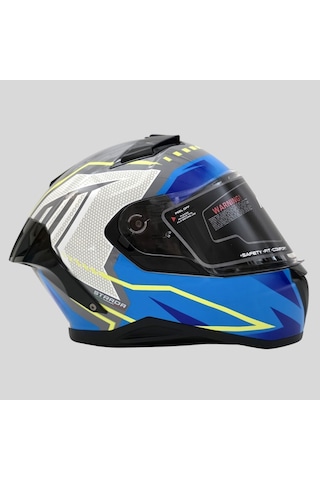 Arwic Pro Model Kapalı Full Face Motosiklet Kaskı Ar939 Mavi