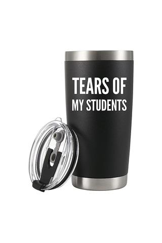 Tears Of My Students Vakum Yalıtımlı Bardak Öğretmen Hediyeleri Öğrenciden Komik Kolej Profesörü Mezuniyet Takd Çok Renkli